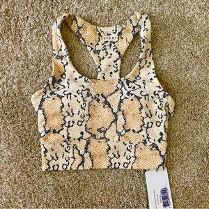 NWT AllFenix Python Cutout Athletic Sports Bra XS